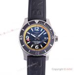 BLS Factory Breitling 44 mm Superocean Replica Watch Yellow Inner & Black Dial